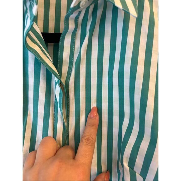 Lafayette 148 button up shirt sz 0 and a pencil skirt sz 2 set career preppy - Picture 11 of 16